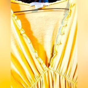 Yellow Charlotte Russe Top, Size Medium